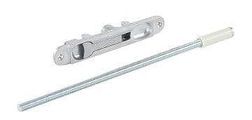 40TC00609 AXIM 6201-F12 Flush Bolt with Flat Face Silver Anodized