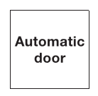 ACC0001 "Automatic door" Self Adhesive Sign