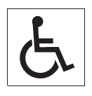 ACC0003 "Disabled" Self Adhesive Sign