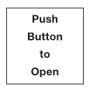 ACC0009 "Push button to open" Self Adhesive Sign