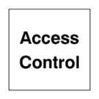 ACC0011 "Access Control" Self Adhesive Sign