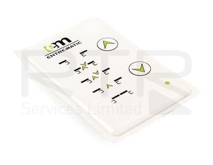 ADS3192 Entrematic PSL100 Mode Selector Sticker 40 x 80 mm