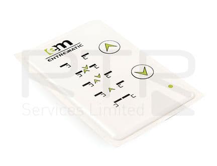 ADS3195 Entrematic PSL100 Mode Selector Sticker 55 x 55 mm & 80 x 80 mm