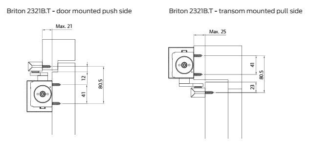 BR-2321B.T-SES.  BRITON 2321B.T, Adj Size EN2-4, Back check, Silver