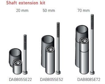 DI_DAB805SE22 DAB205 Shaft Extension 20mm