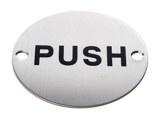 HRD8120 Metal Sign 'Push'