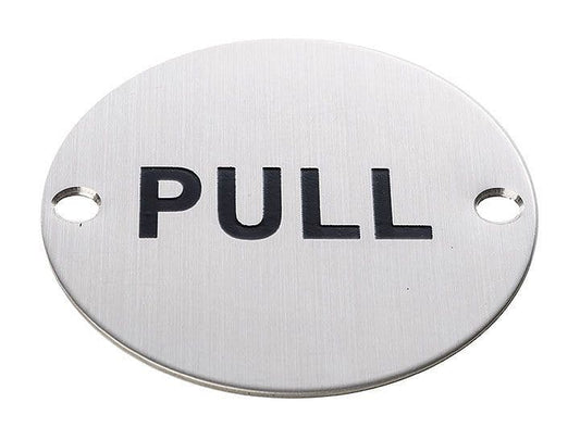 HRD8121 Metal Sign 'Pull'